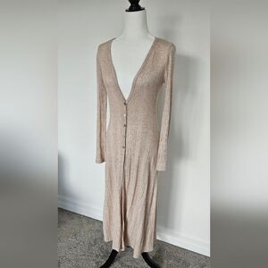 Nwt Papillon brand sweater dress/ long cardigan